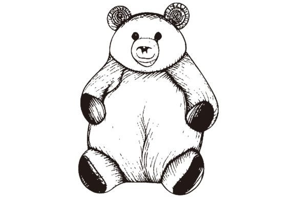 Download Cute Bear Line Art Vector - Cute Collection