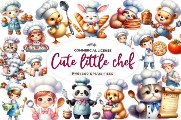 Download Cute Little Chef Clipart Cooking - Premium Resources