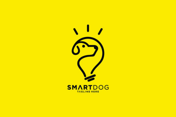 Download Smart Dog Vector Graphic Logo Line Style - Style Collection