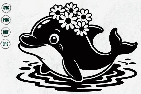 Download Cute Dolphin Svg Png Dxf Eps File - Cute Collection