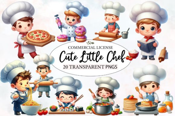 Download Cute Little Chef Clipart Cooking - Premium Resources