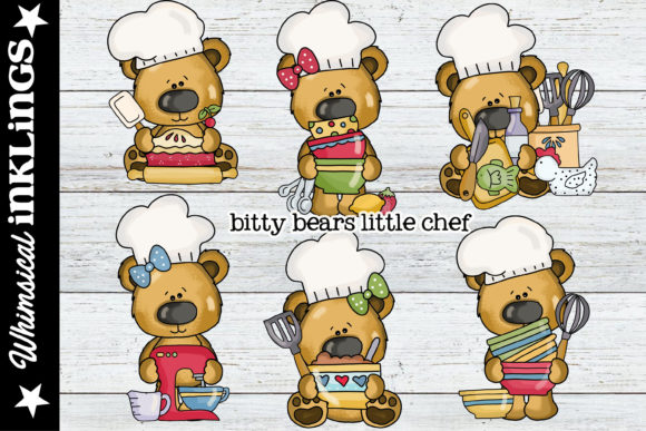 Download Bitty Bears Little Chef Clipart - Chef clipart Collection