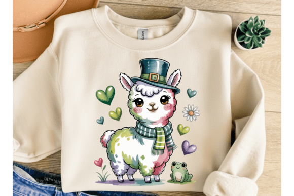 Download Cute Llama PNG, St Patrick Alpaca - Cute Collection