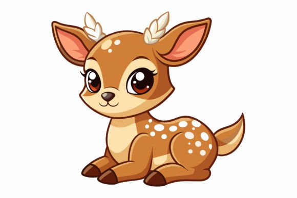 Download Cute-baby-deer Vector Illustration - Cute Collection