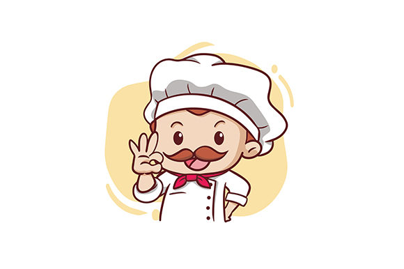 Download The Cute Male Chef Illustration - Cute Collection