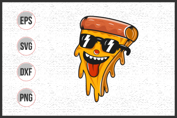Download Cute Slice Pizza Vector Illustration - Cute Collection