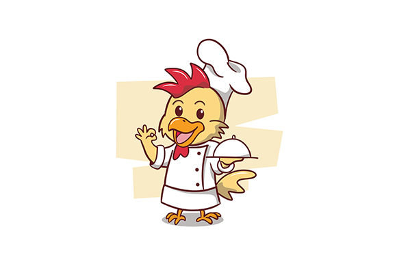 Download The Cute Chicken Chef Illustration - Cute Collection