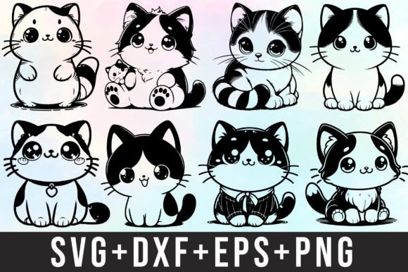 Download Cute Cat Svg Bundle - Cute Collection