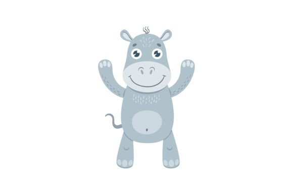 Download Baby Animal Flat Icon. Cute Cartoon Hipp - Cute Collection