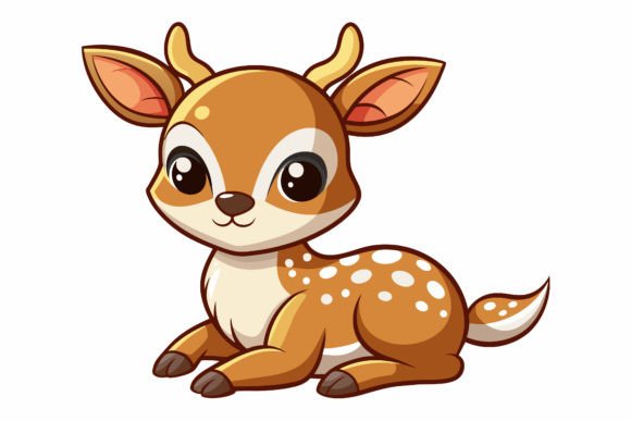 Download Cute-baby-deer Vector Illustration - Cute Collection