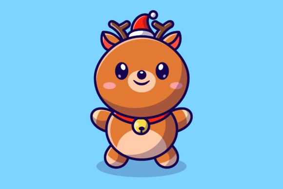 Download Cute Baby Deer Cartoon Illustration - Cute Collection