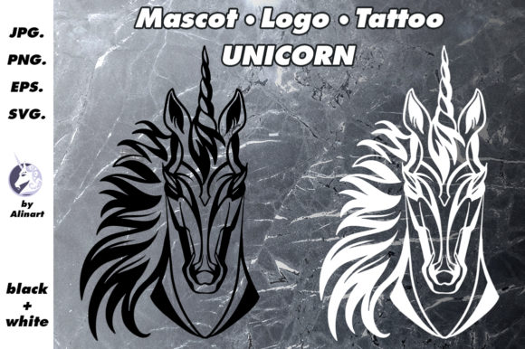 Download Mascot and Logo Unicorn Illustration - Unicorn Collection