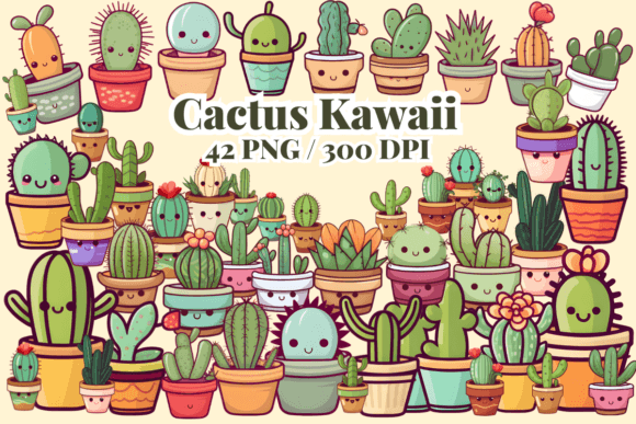 Download Cactus Kawaii Clipart, Cute PNG, Cartoon - Cute Collection